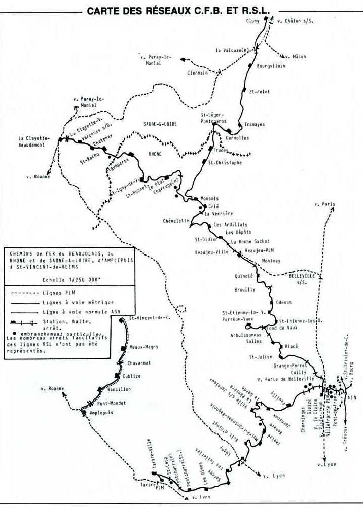 Carte des reseaux cfb et rsl