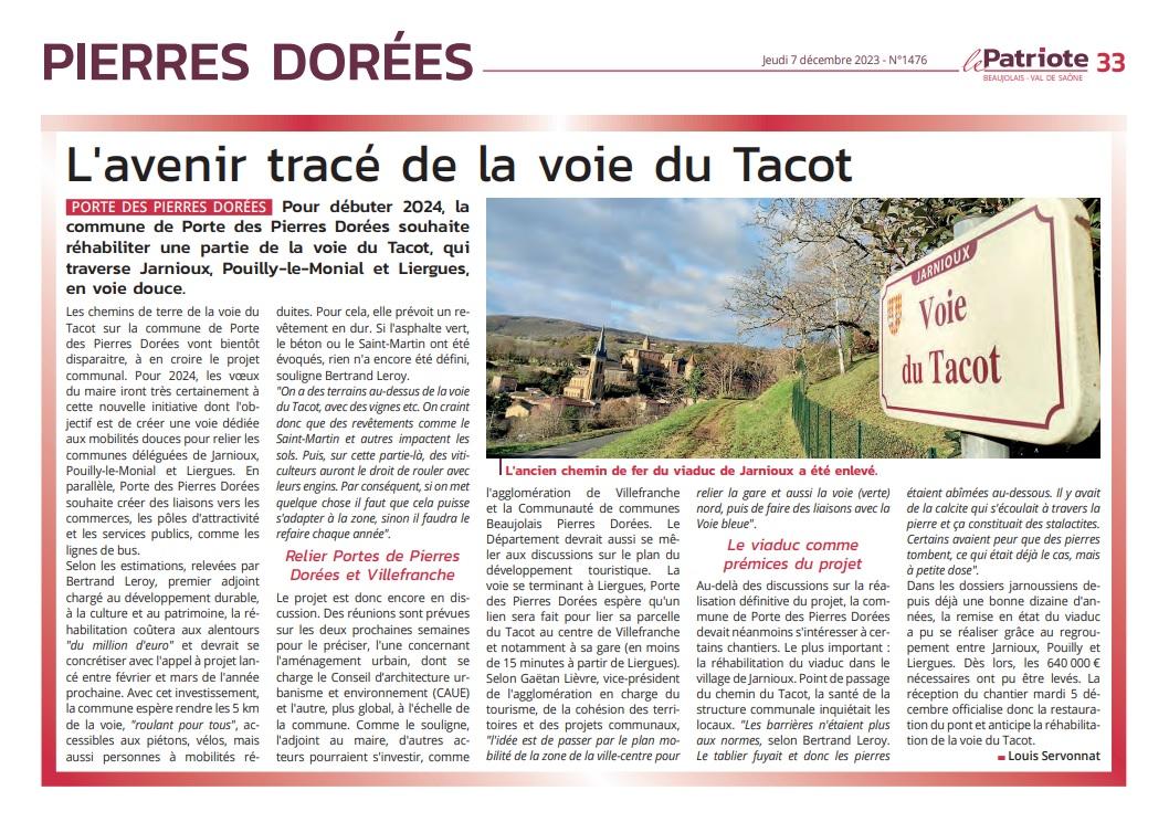 L avenir de la voie du tacot